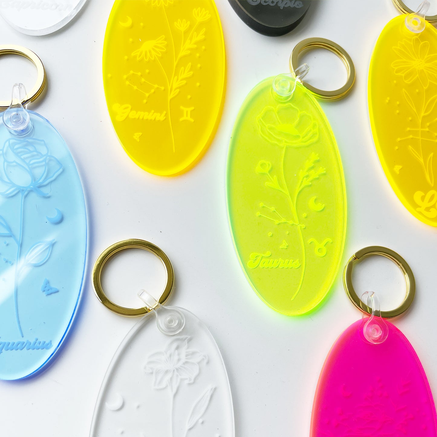 Zodiac Sign Keychain